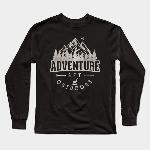 Adventure Get Outdoor Long Sleeve T-Shirt by sket_chy